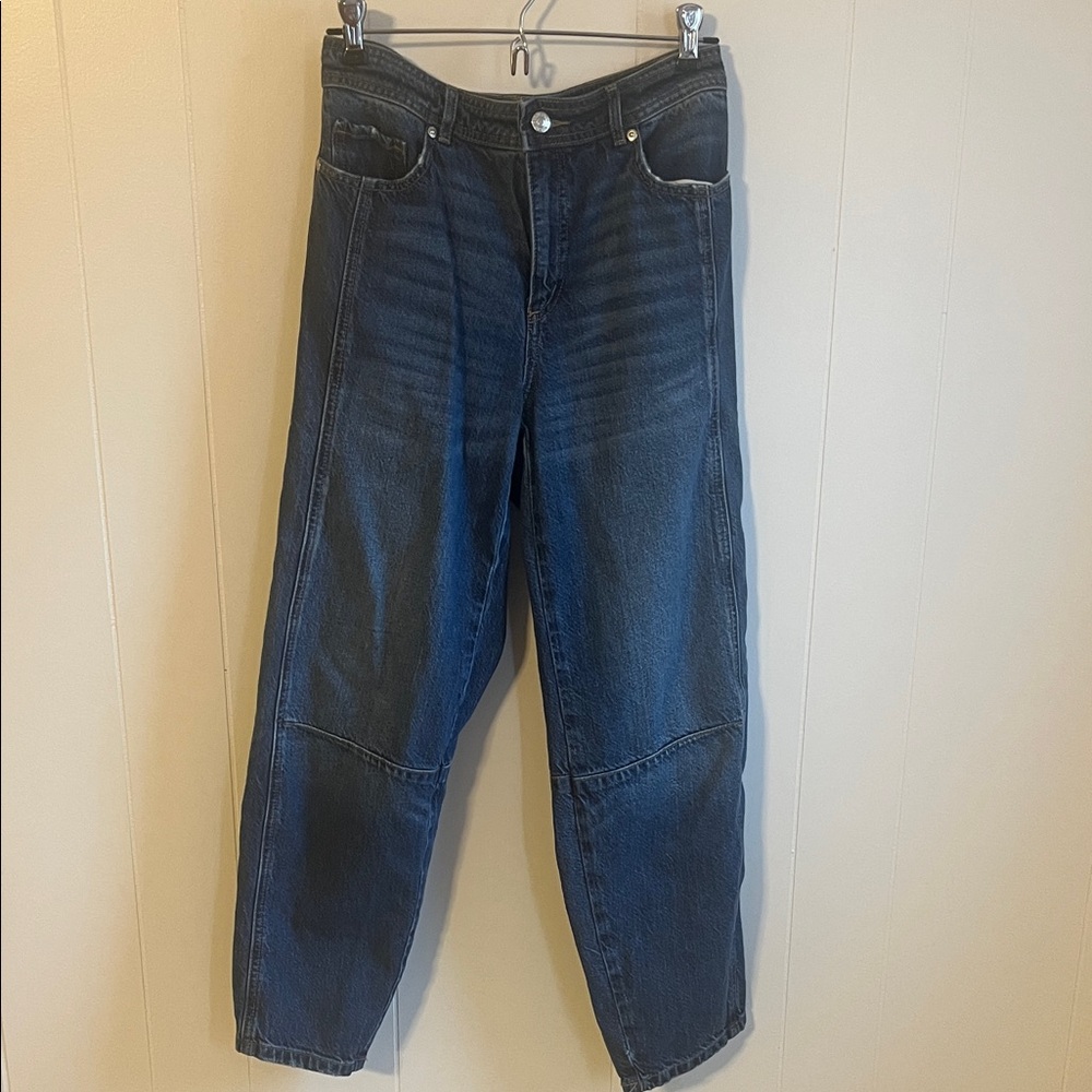 LOFT Indigo Barrel Jeans
